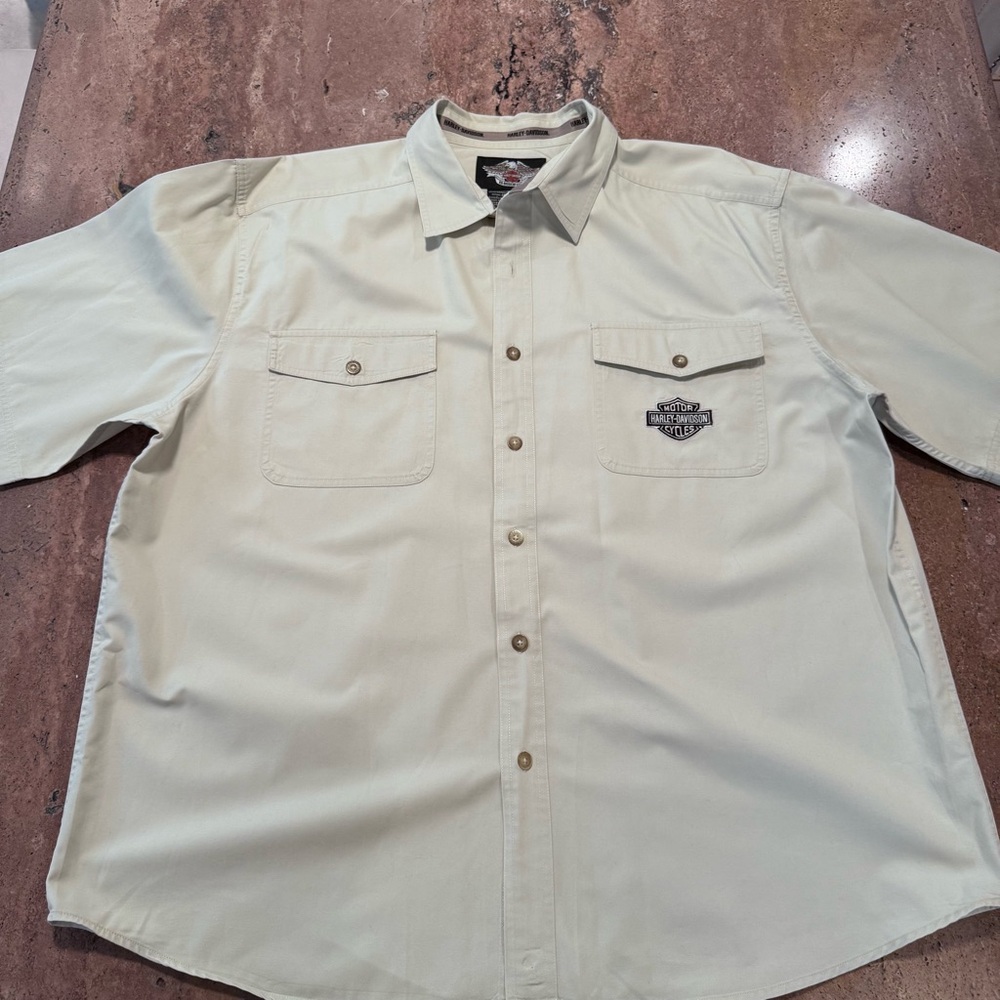 Harley Davidson Short Sleeve Button Shirt Mens XXL